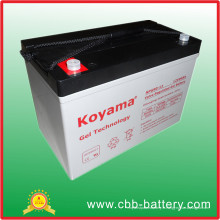 Batterie profonde de cycle de 12V90ah, batterie solaire, batterie de véhicules électriques